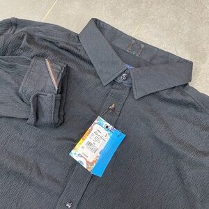 Robert Graham Modern Americana Black Button Up Shirt‎ Tailored fit Men’s 3XL NWT